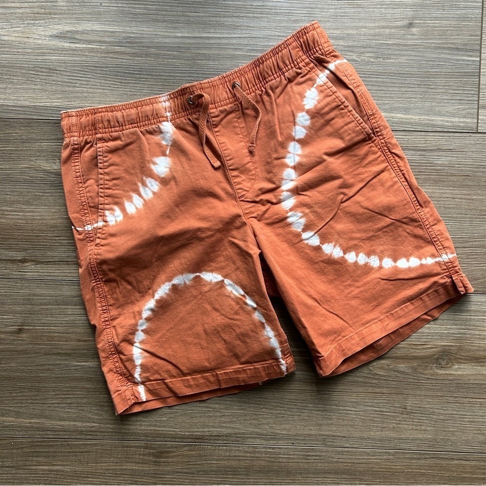 Gap | Tie-Dyed Pull-On Shorts in Burnt Orange (Size Small)